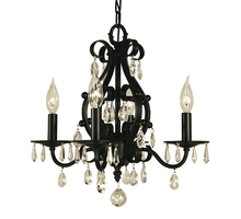  2984 MB - 4-Light Mahogany Bronze Liebestraum Mini Chandelier