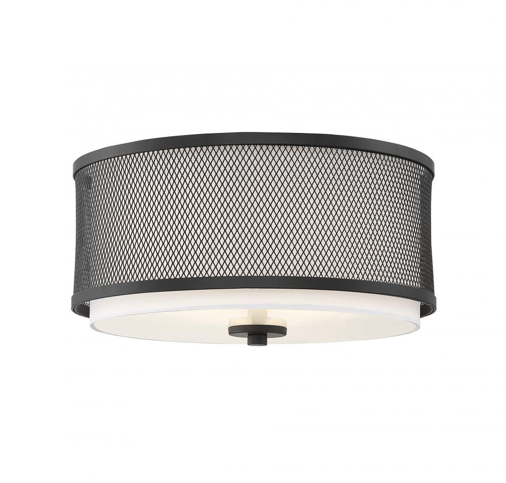 3-Light Ceiling Light in Matte Black