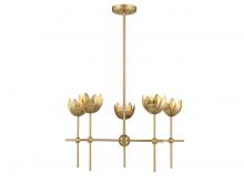 Savoy House Meridian M100131NB - 5-Light Chandelier in Natural Brass