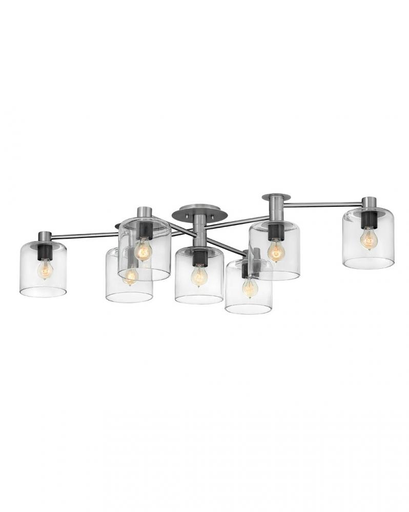 Large Adjustable Semi-flush Mount