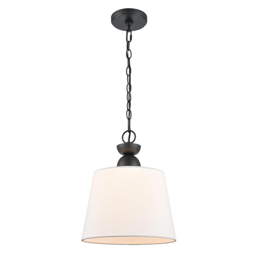 Kistler 12'' Wide 1-Light Pendant - Charcoal