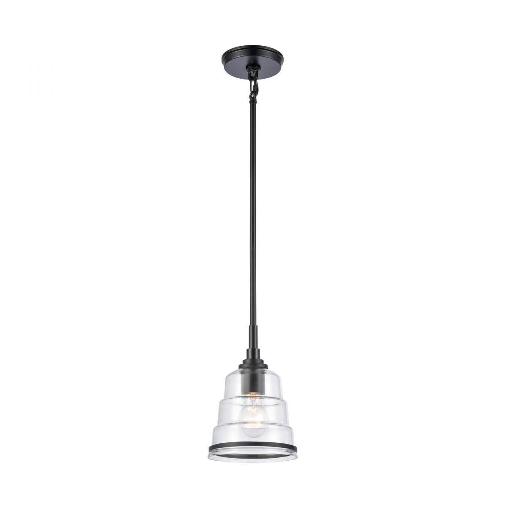 Boyer 6.5'' Wide 1-Light Mini Pendant - Matte Black