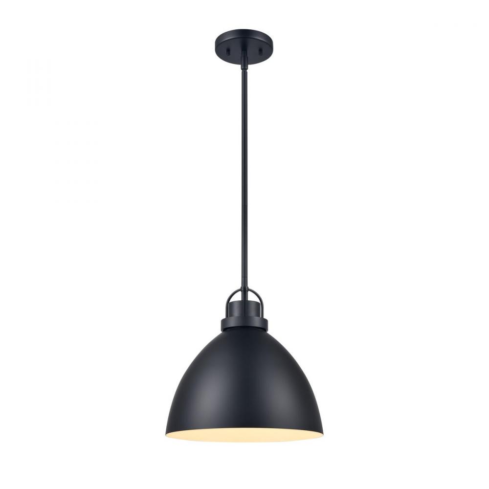 Somerville 12'' Wide 1-Light Pendant - Matte Black