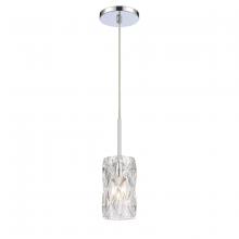 ELK Home 82196/1 - Forma de Crystal 4'' Wide 1-Light Mini Pendant - Polished Chrome