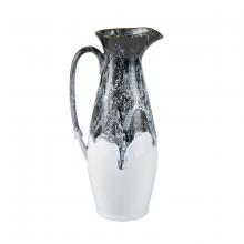 ELK Home S0017-9734 - Gallemore Pitcher - Black and White Glazed (2 pack)