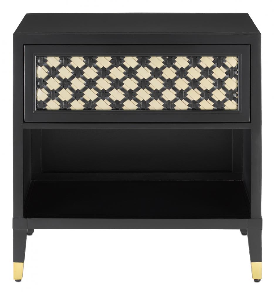 Bramford Black Nightstand