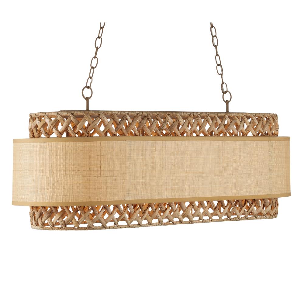 Isola Grasscloth Chandelier