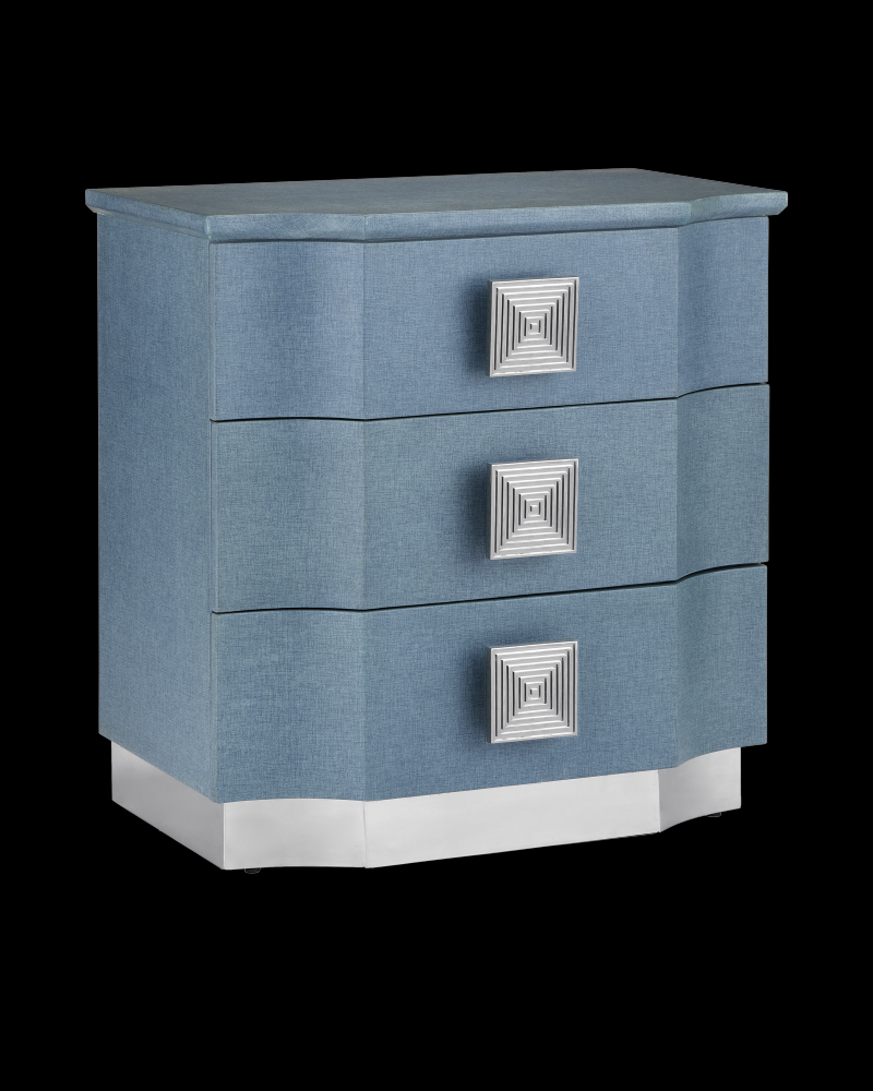 Maya Blue Linen Chest