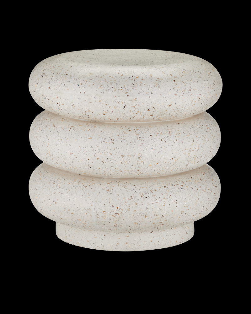 Cusani Ivory Terrazzo Stool